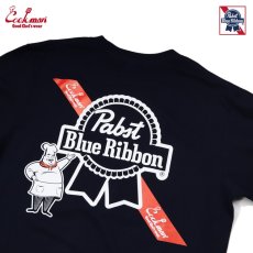 画像4: COOKMAN  ロングスリーブ Tシャツ Pabst Ribbon Chef (Navy) (4)