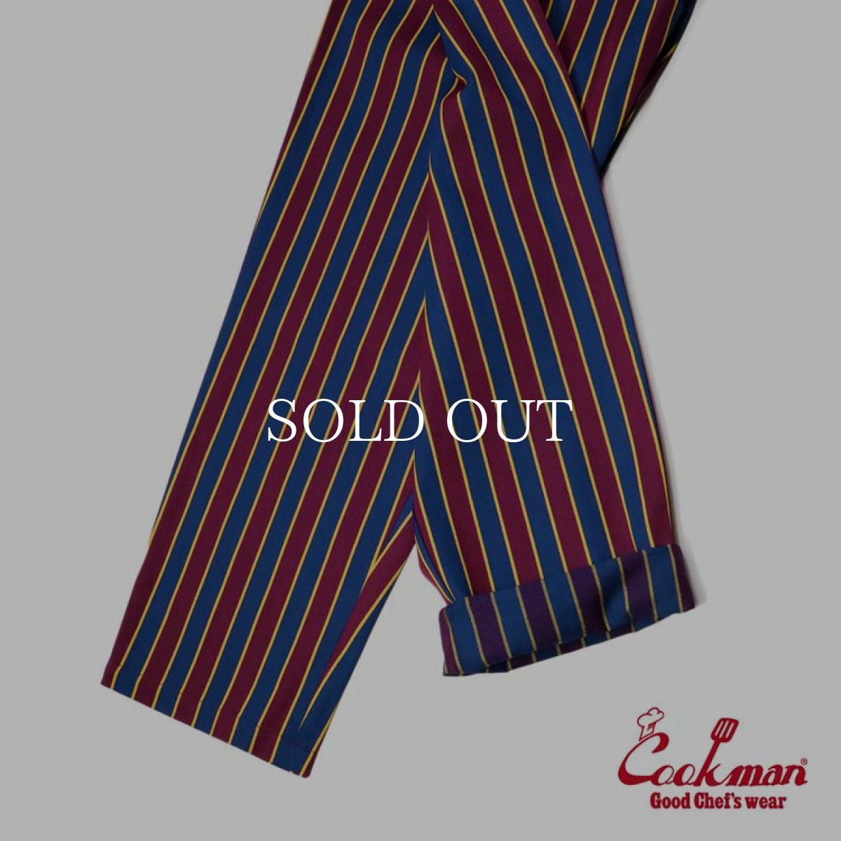 画像8: COOKMAN  シェフパンツ Chef Pants College Stripe Red (Red) (8)
