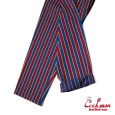 画像8: COOKMAN  シェフパンツ Chef Pants College Stripe Red (Red) (8)