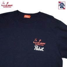 画像3: COOKMAN  ロングスリーブ Tシャツ Pabst Ribbon Chef (Navy) (3)