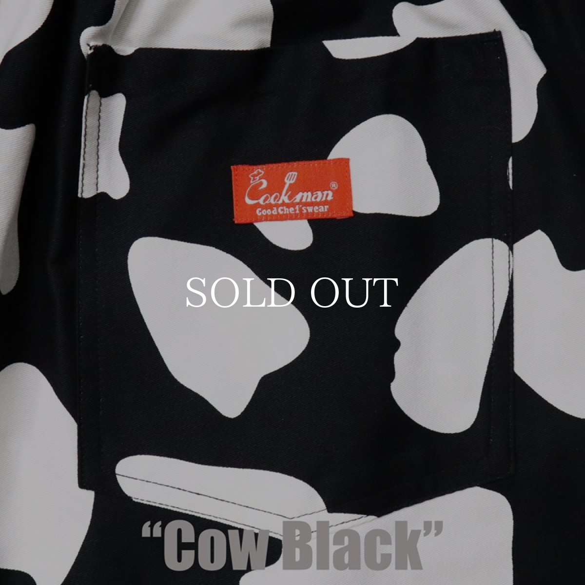 画像9: COOKMAN  シェフパンツ Chef Pants Cow Black (Black) (9)