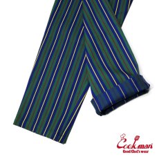 画像8: COOKMAN  シェフパンツ Chef Pants College Stripe Green (Green) (8)