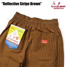 画像7: COOKMAN  シェフパンツ Chef Pants Reflective Stripe Brown (Brown) (7)