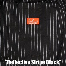 画像5: COOKMAN  シェフパンツ Chef Pants Reflective Stripe Black (Black) (5)