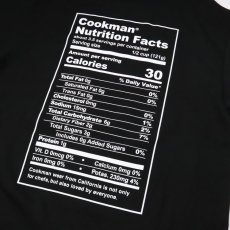 画像4: COOKMAN  ロングスリーブ Tシャツ Nutrition Facts (Black) (4)