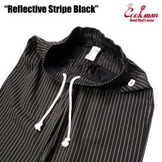 画像7: COOKMAN  シェフパンツ Chef Pants Reflective Stripe Black (Black) (7)