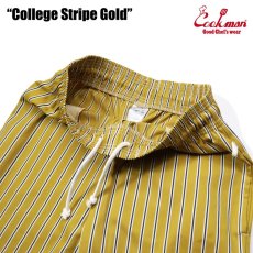 画像5: COOKMAN  シェフパンツ Chef Pants College Stripe Gold (Beige) (5)