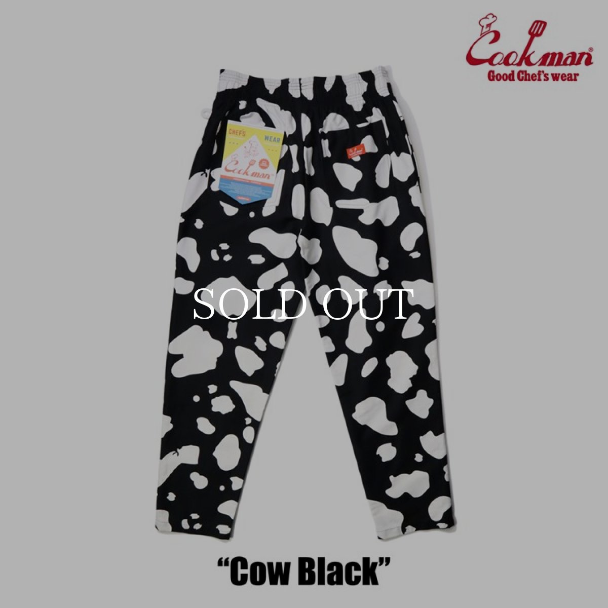 画像4: COOKMAN  シェフパンツ Chef Pants Cow Black (Black) (4)