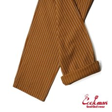 画像9: COOKMAN  シェフパンツ Chef Pants Reflective Stripe Brown (Brown) (9)
