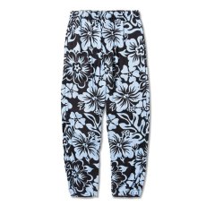 画像2: CALEE  Allover flower pattern easy trousers (Black) (2)