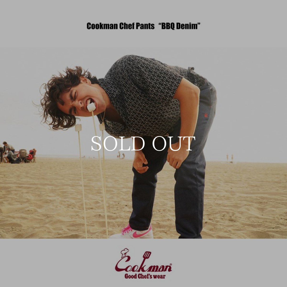 画像12: COOKMAN  シェフパンツ Chef Pants BBQ Denim (Navy) (12)