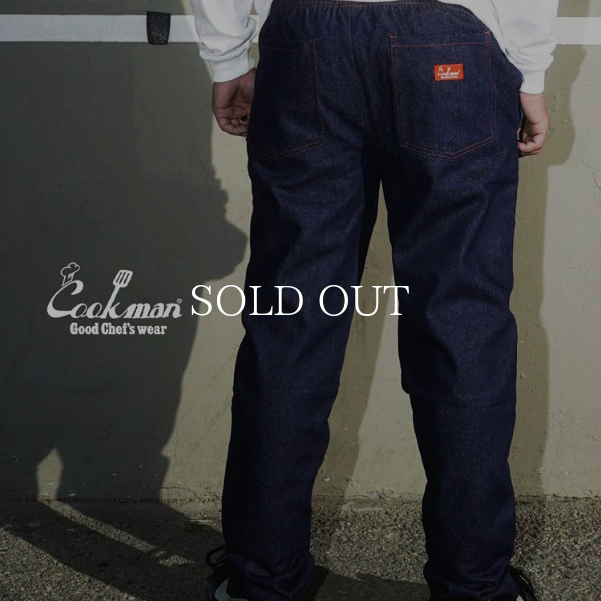 画像17: COOKMAN  シェフパンツ Chef Pants BBQ Denim (Navy) (17)