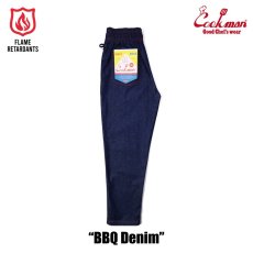 画像2: COOKMAN  シェフパンツ Chef Pants BBQ Denim (Navy) (2)