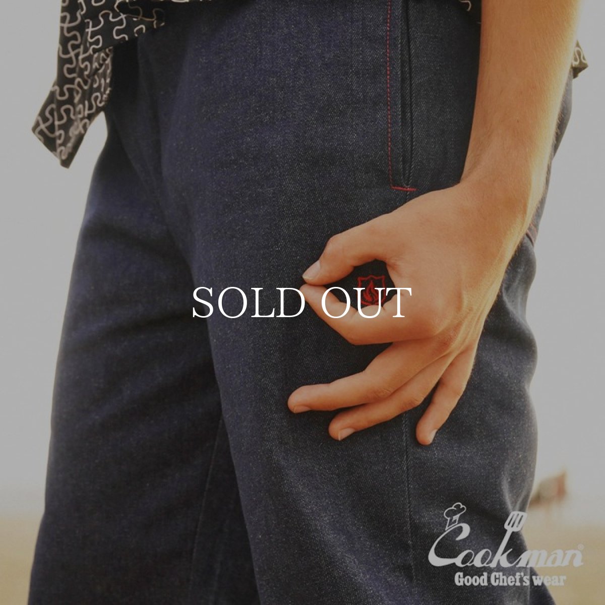 画像16: COOKMAN  シェフパンツ Chef Pants BBQ Denim (Navy) (16)