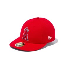 画像1: NEW ERA  LP 59FIFTY MLBオンフィールド ロサンゼルス・エンゼルス ゲーム (スカーレット) (1)