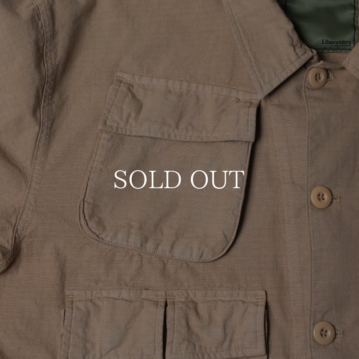 画像3: Liberaiders  RIP STOP FATIGUE JACKET (COYOTE) (3)
