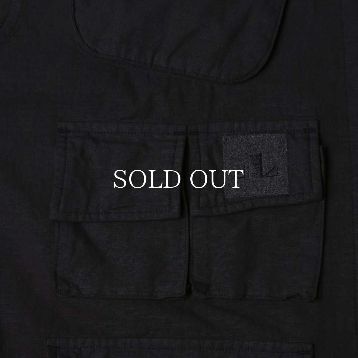 画像5: Liberaiders  RIP STOP FATIGUE JACKET (BLACK) (5)