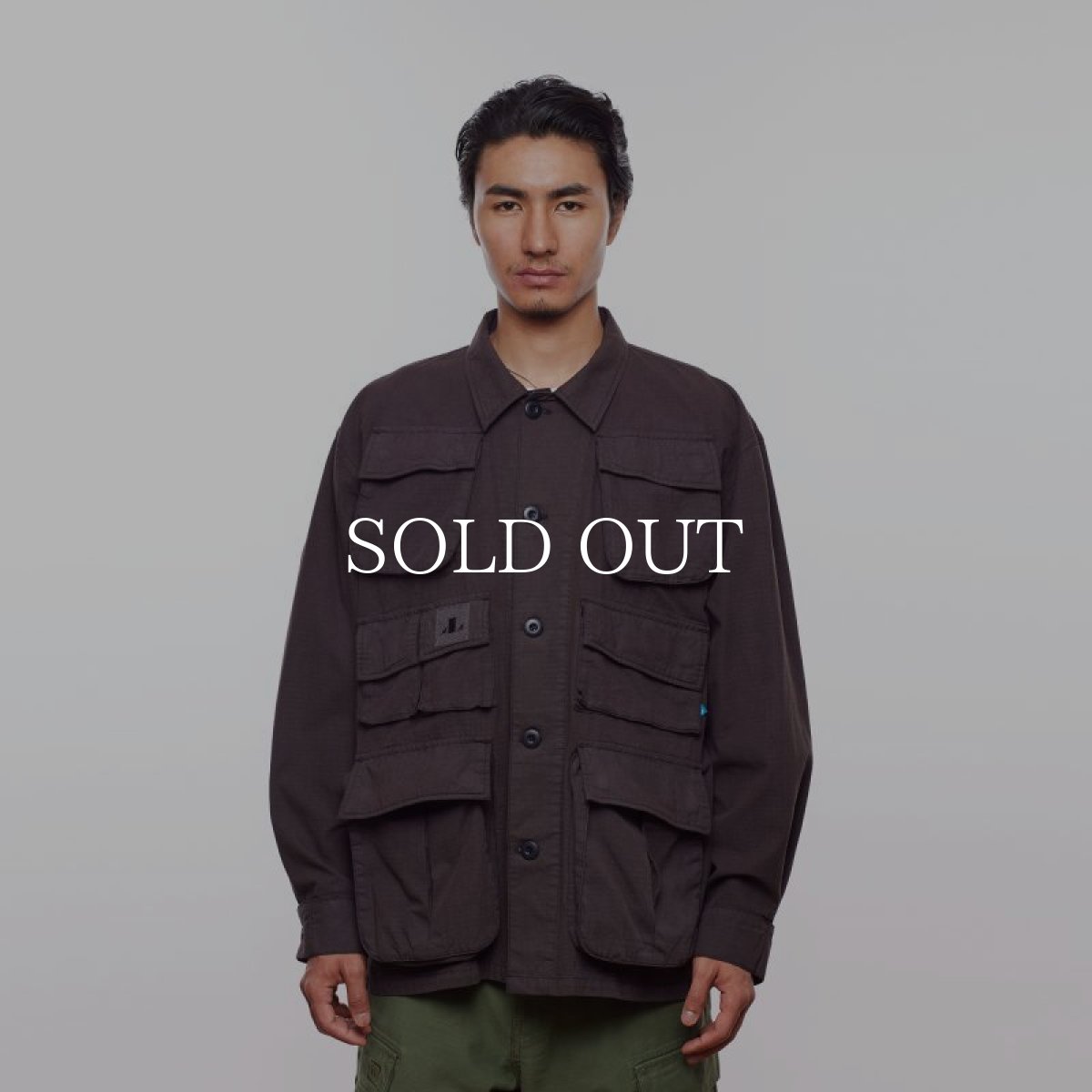 画像8: Liberaiders  RIP STOP FATIGUE JACKET (BLACK) (8)