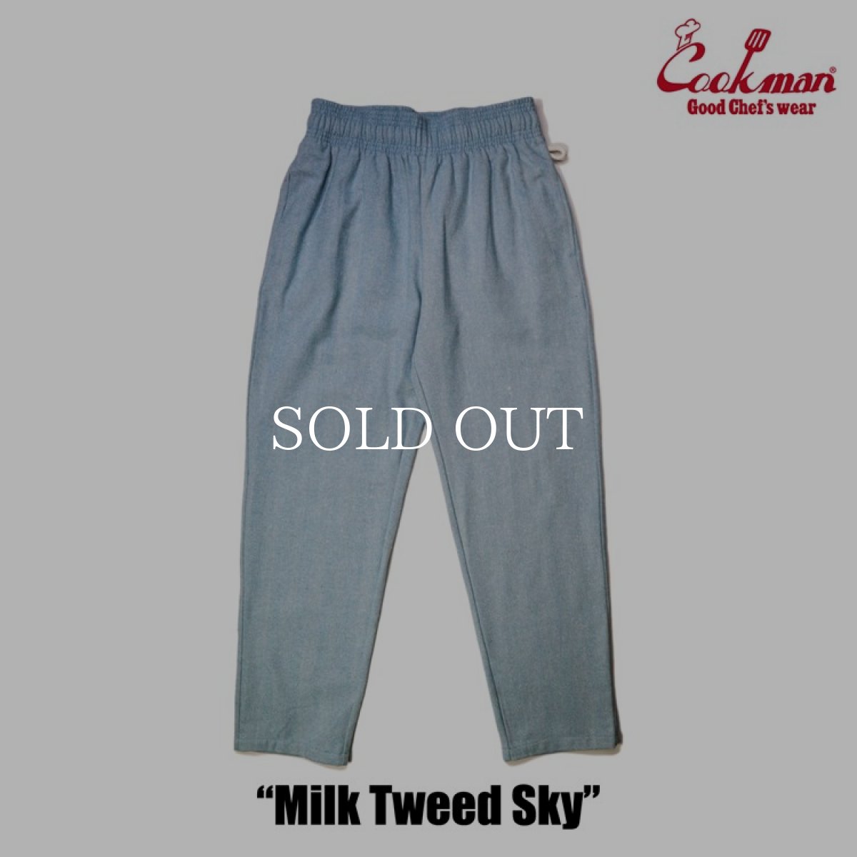 画像4: COOKMAN  Chef Pants Milk Tweed Sky (Light Blue) (4)
