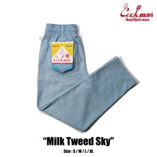 画像1: COOKMAN  Chef Pants Milk Tweed Sky (Light Blue) (1)