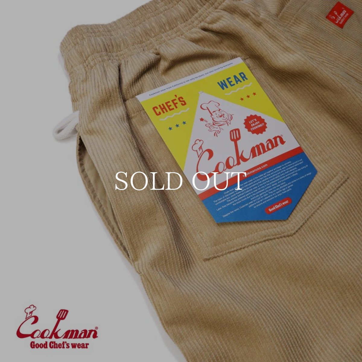 画像9: COOKMAN  Chef Pants Corduroy Beige (Beige) (9)