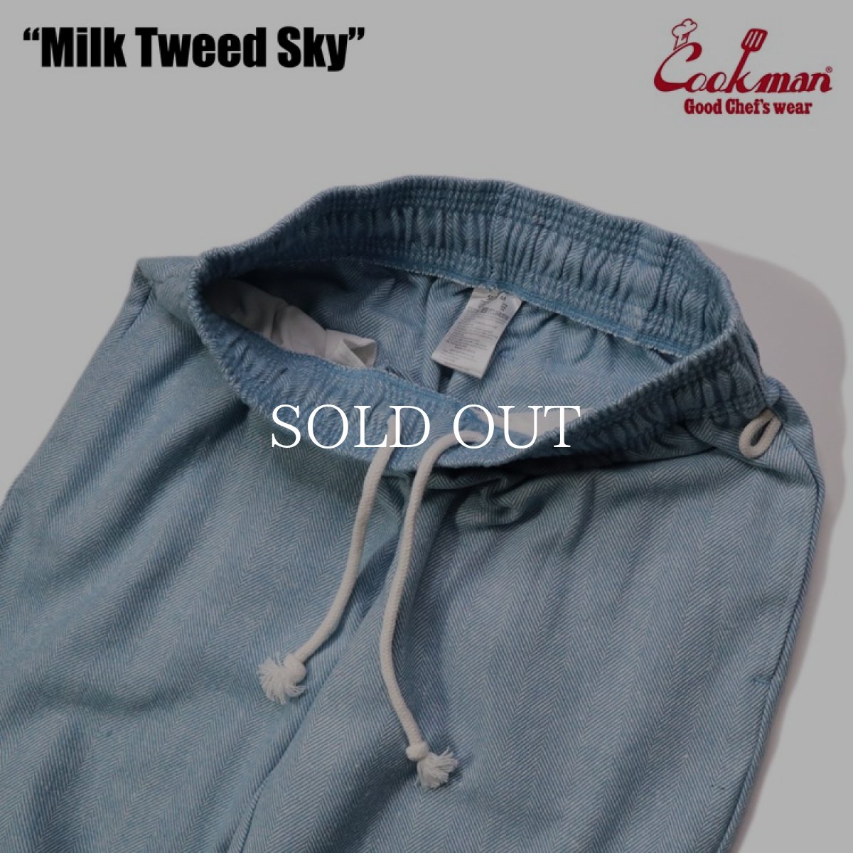 画像5: COOKMAN  Chef Pants Milk Tweed Sky (Light Blue) (5)