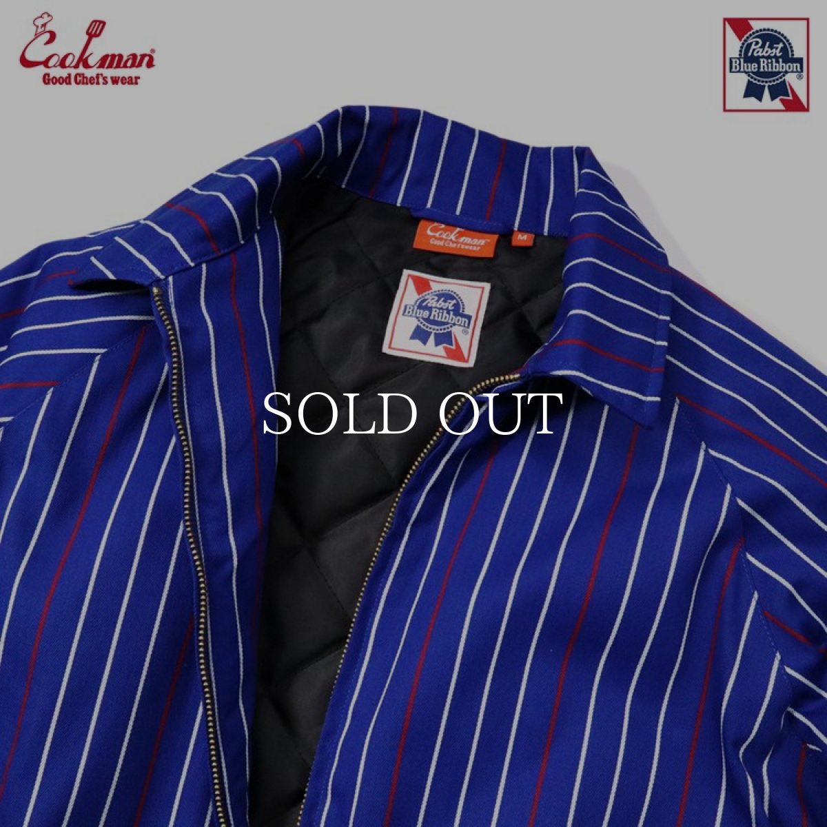 画像4: COOKMAN  Delivery Jacket EX Warm Pabst Stripe Blue (Blue) (4)