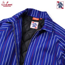 画像4: COOKMAN  Delivery Jacket EX Warm Pabst Stripe Blue (Blue) (4)