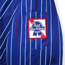 画像10: COOKMAN  Delivery Jacket EX Warm Pabst Stripe Blue (Blue) (10)