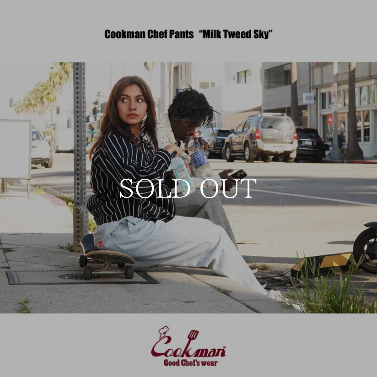 画像15: COOKMAN  Chef Pants Milk Tweed Sky (Light Blue) (15)