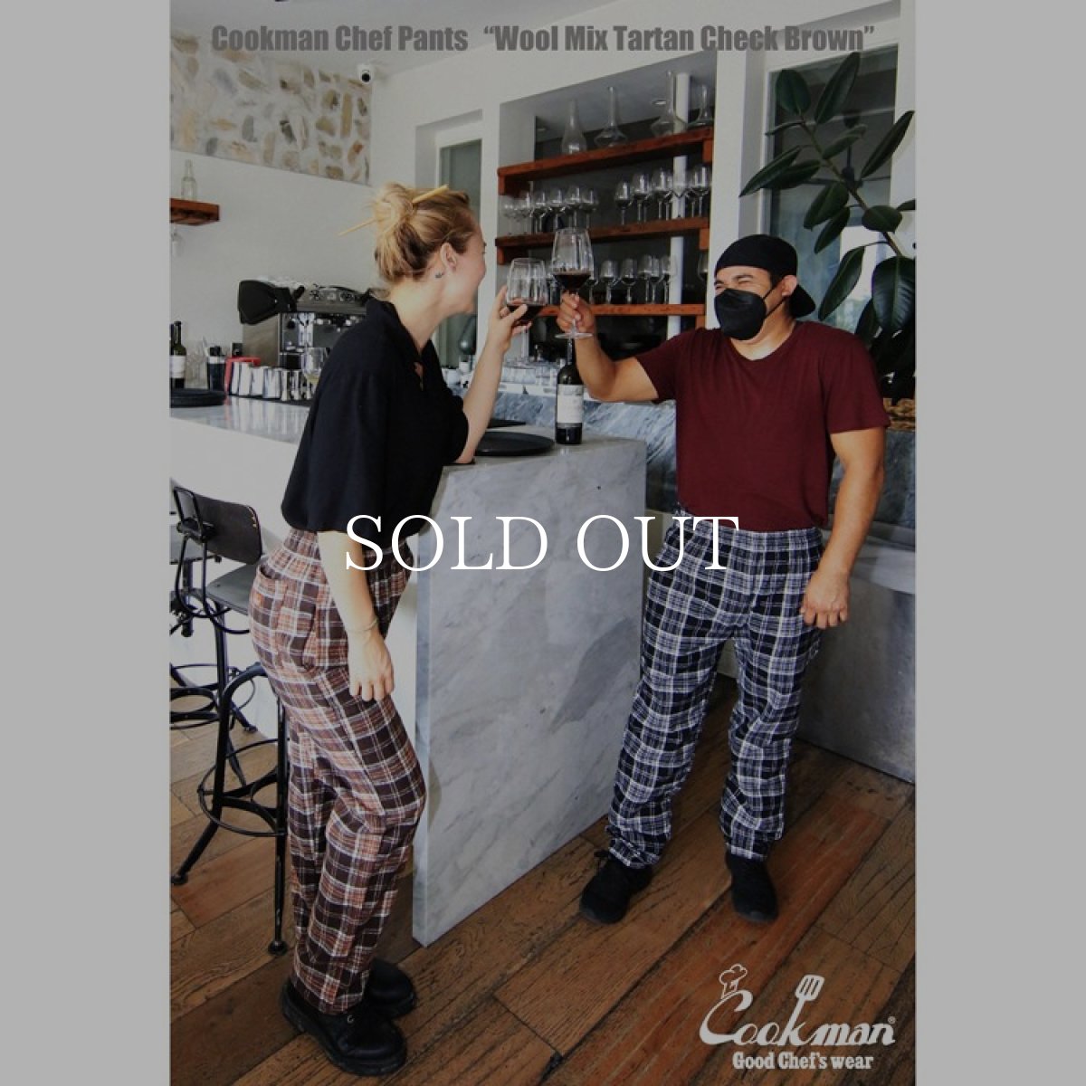 画像13: COOKMAN  Chef Pants Wool Mix Tartan Brown (Brown) (13)