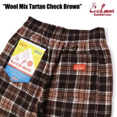 画像6: COOKMAN  Chef Pants Wool Mix Tartan Brown (Brown) (6)