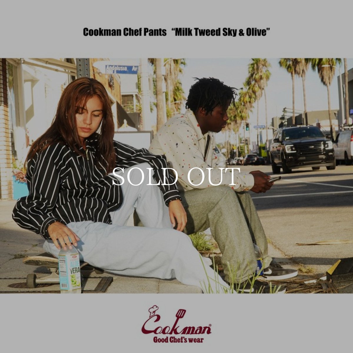 画像16: COOKMAN  Chef Pants Milk Tweed Sky (Light Blue) (16)