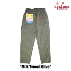 画像3: COOKMAN  Chef Pants Milk Tweed Olive (Olive Green) (3)