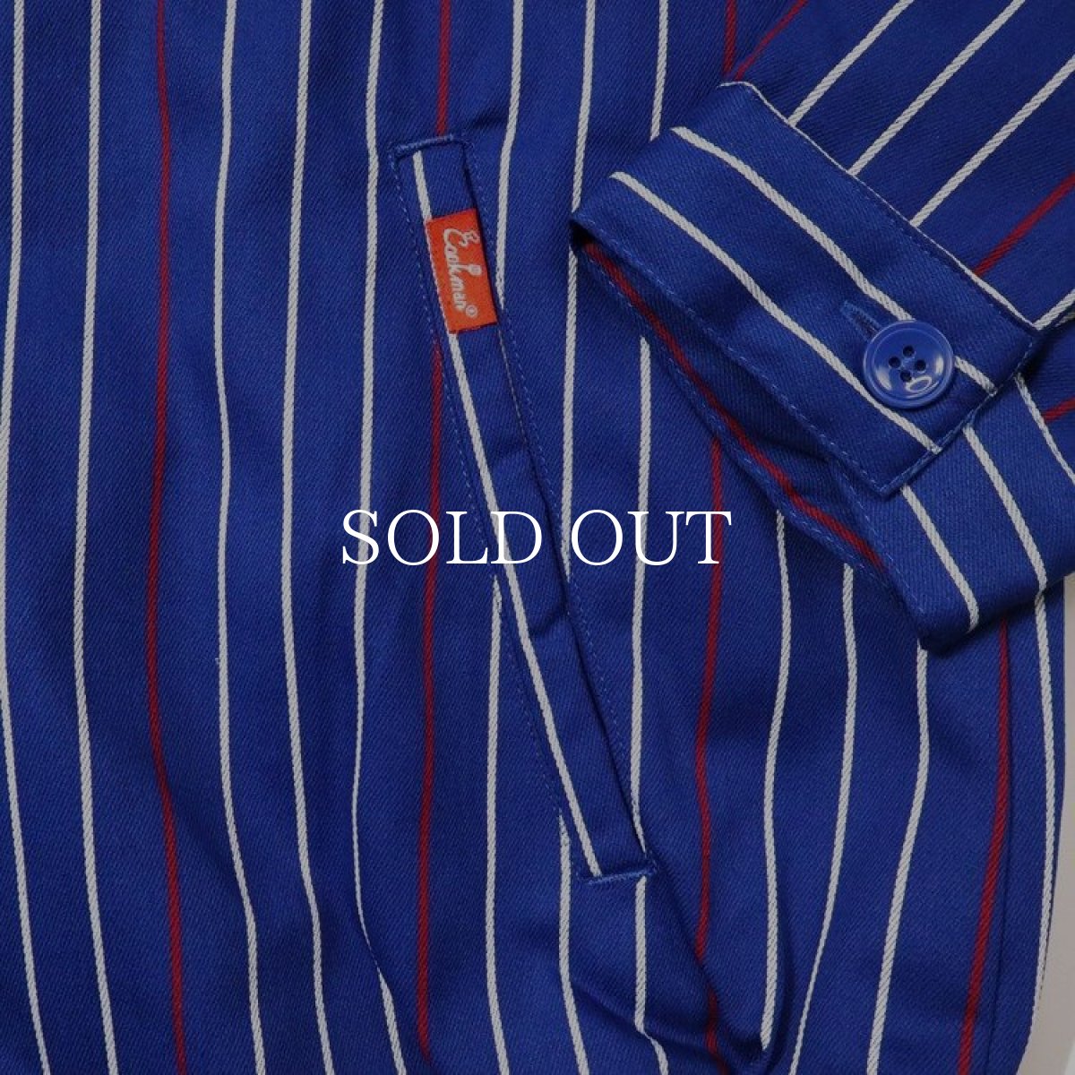 画像8: COOKMAN  Delivery Jacket EX Warm Pabst Stripe Blue (Blue) (8)