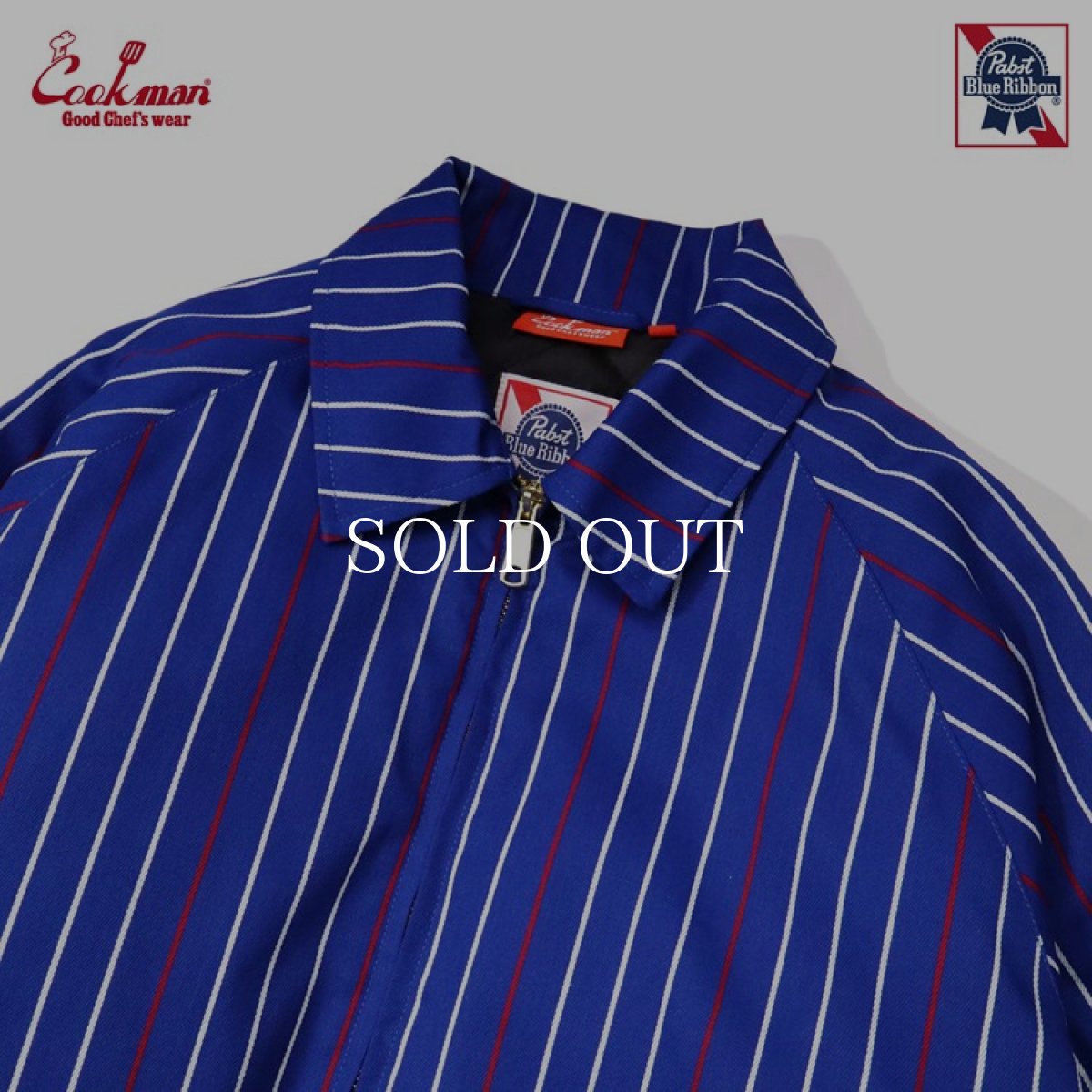 画像3: COOKMAN  Delivery Jacket EX Warm Pabst Stripe Blue (Blue) (3)