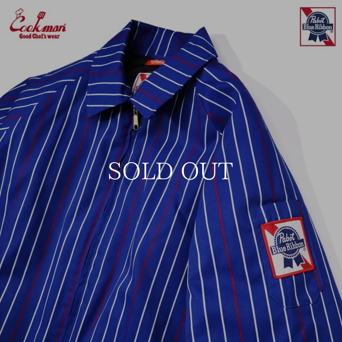 画像9: COOKMAN  Delivery Jacket EX Warm Pabst Stripe Blue (Blue) (9)
