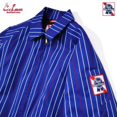 画像9: COOKMAN  Delivery Jacket EX Warm Pabst Stripe Blue (Blue) (9)