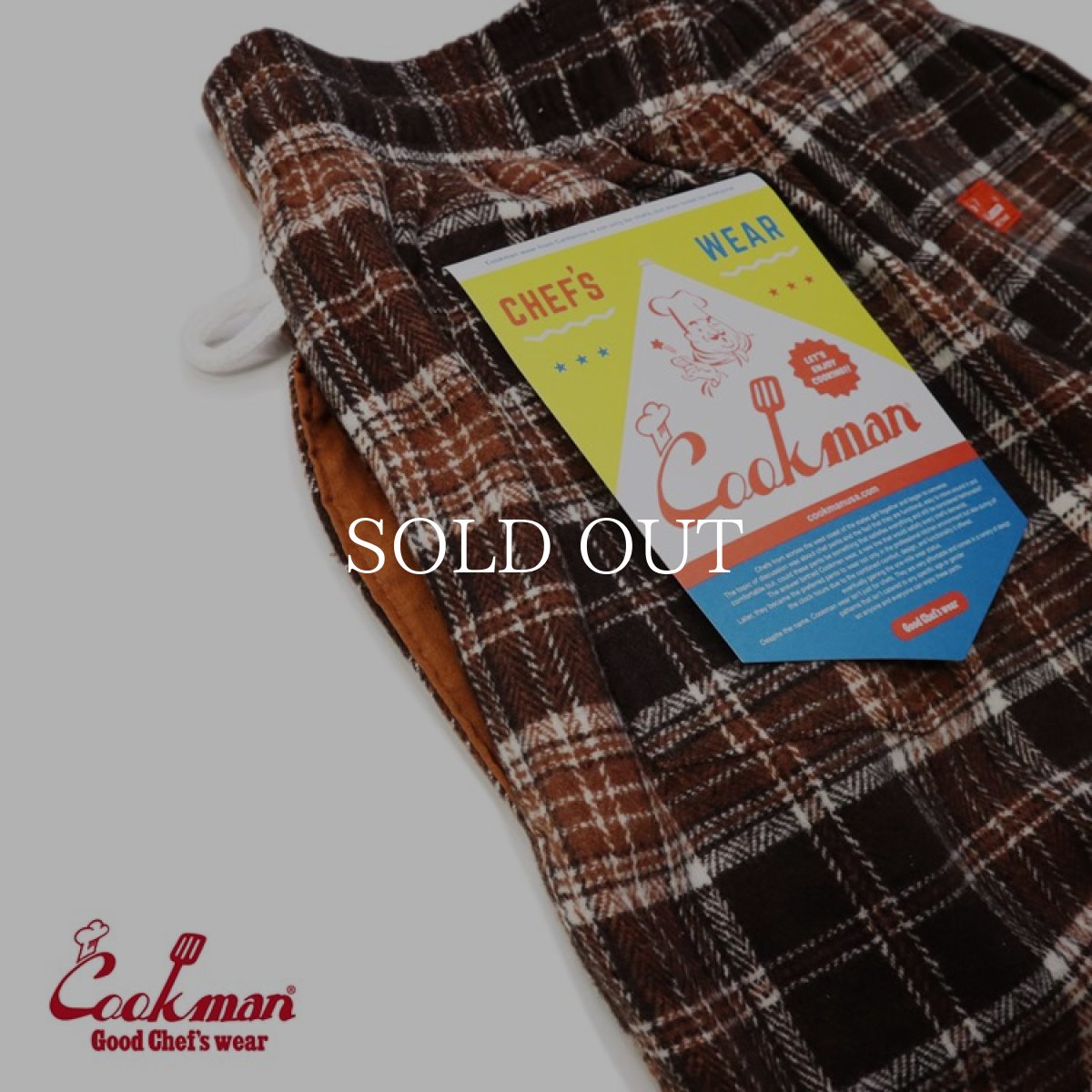 画像9: COOKMAN  Chef Pants Wool Mix Tartan Brown (Brown) (9)