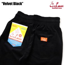 画像6: COOKMAN  Chef Pants Velvet Black (Black) (6)