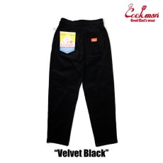 画像3: COOKMAN  Chef Pants Velvet Black (Black) (3)
