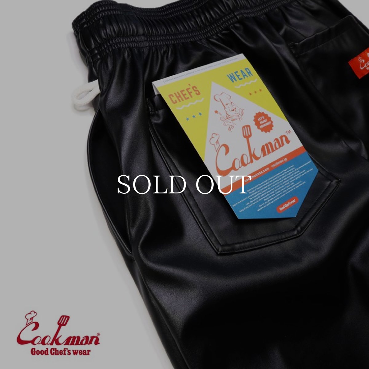 画像9: COOKMAN  Chef Pants Diner's Seat Black (Black) (9)