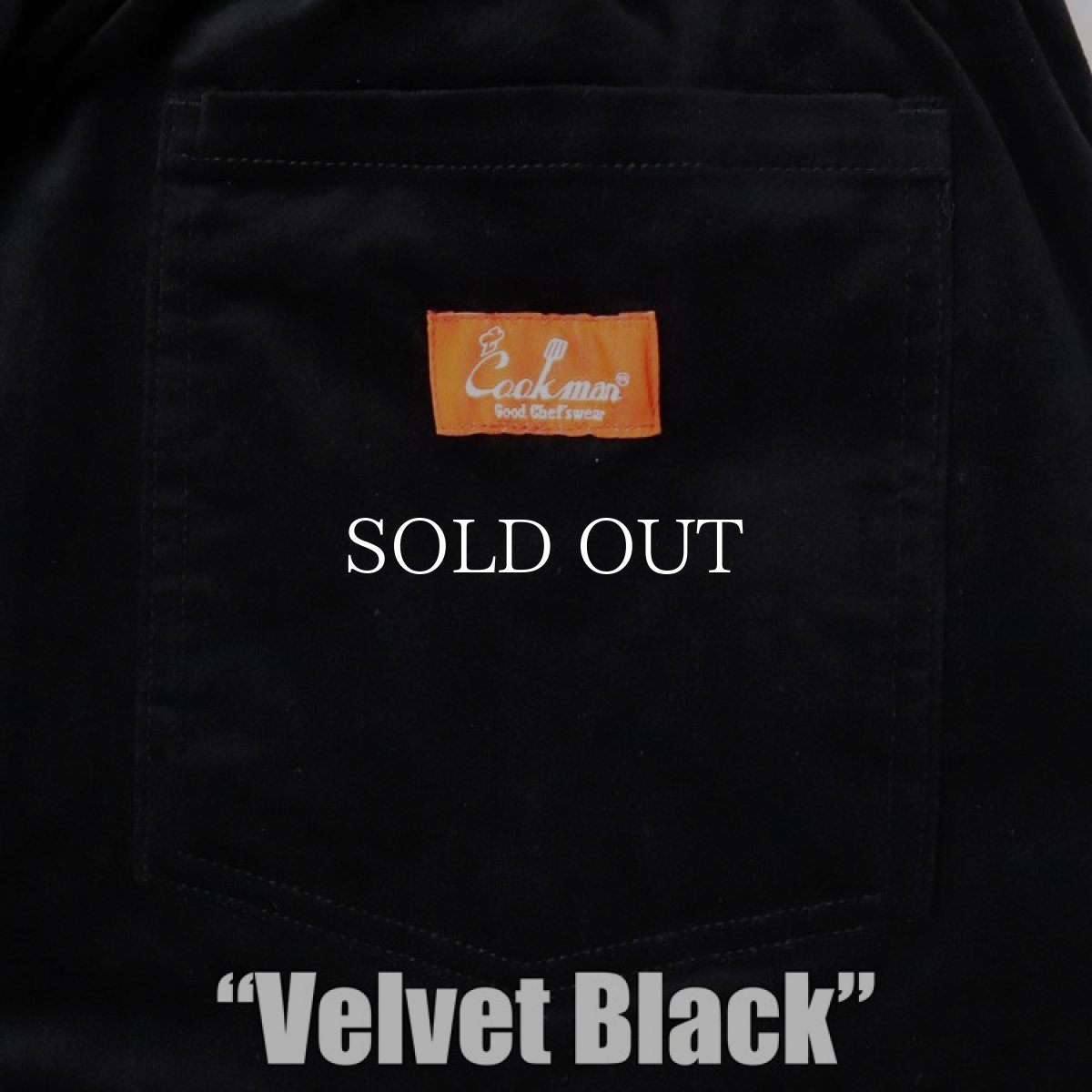 画像7: COOKMAN  Chef Pants Velvet Black (Black) (7)