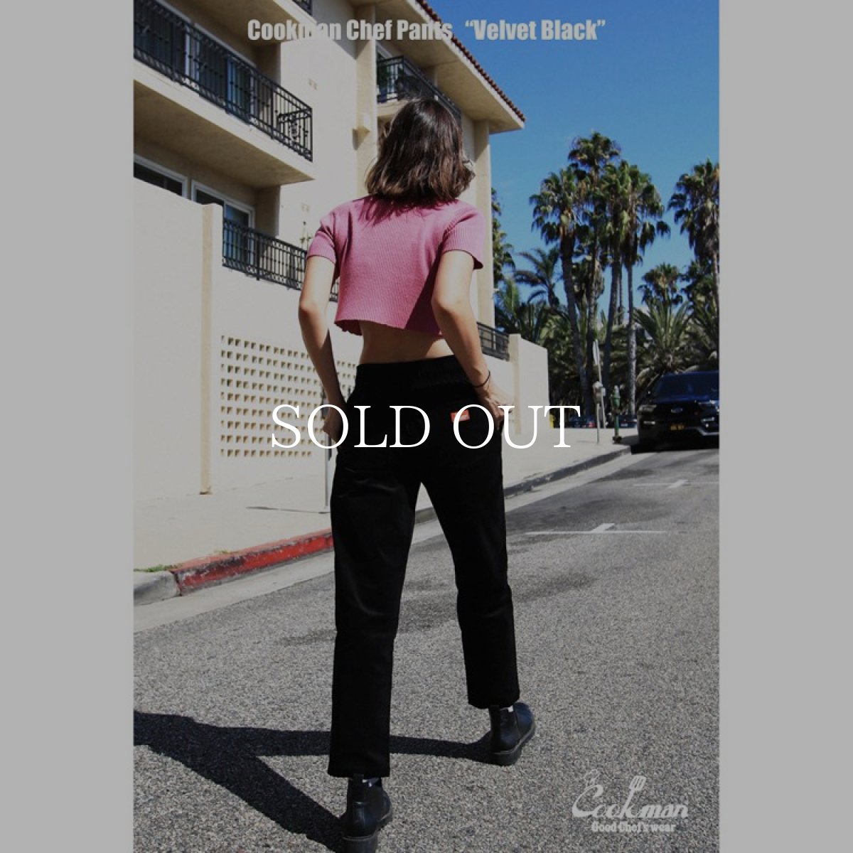 画像12: COOKMAN  Chef Pants Velvet Black (Black) (12)