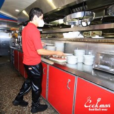 画像15: COOKMAN  Chef Pants Diner's Seat Black (Black) (15)