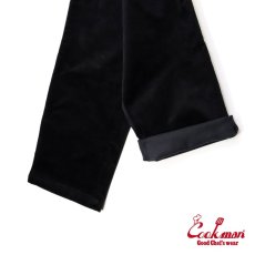 画像8: COOKMAN  Chef Pants Velvet Black (Black) (8)