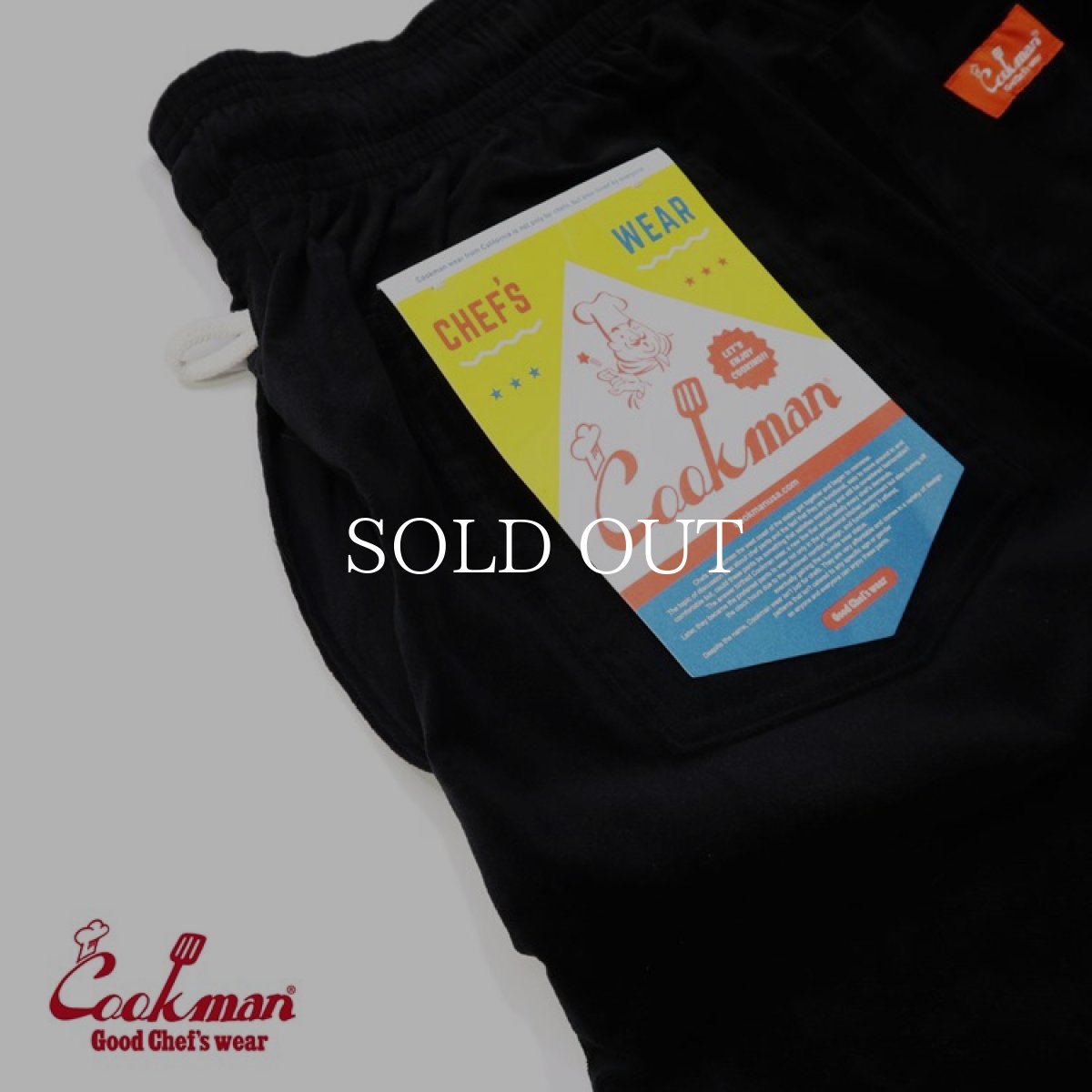 画像9: COOKMAN  Chef Pants Velvet Black (Black) (9)