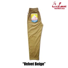 画像2: COOKMAN  Chef Pants Velvet Beige (Beige) (2)