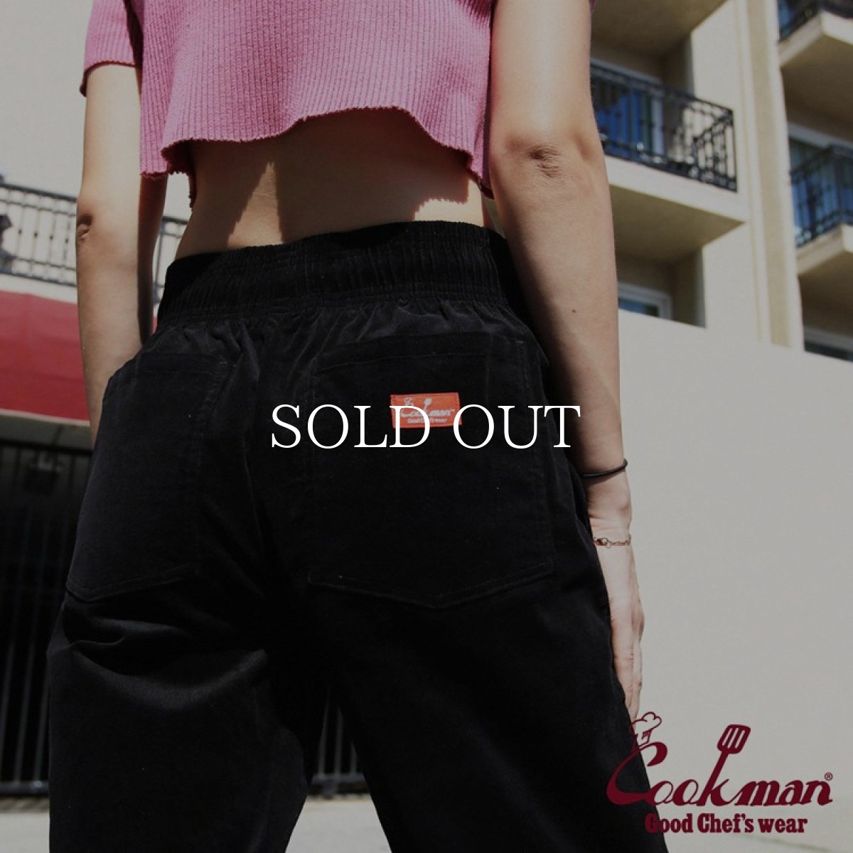 画像11: COOKMAN  Chef Pants Velvet Black (Black) (11)