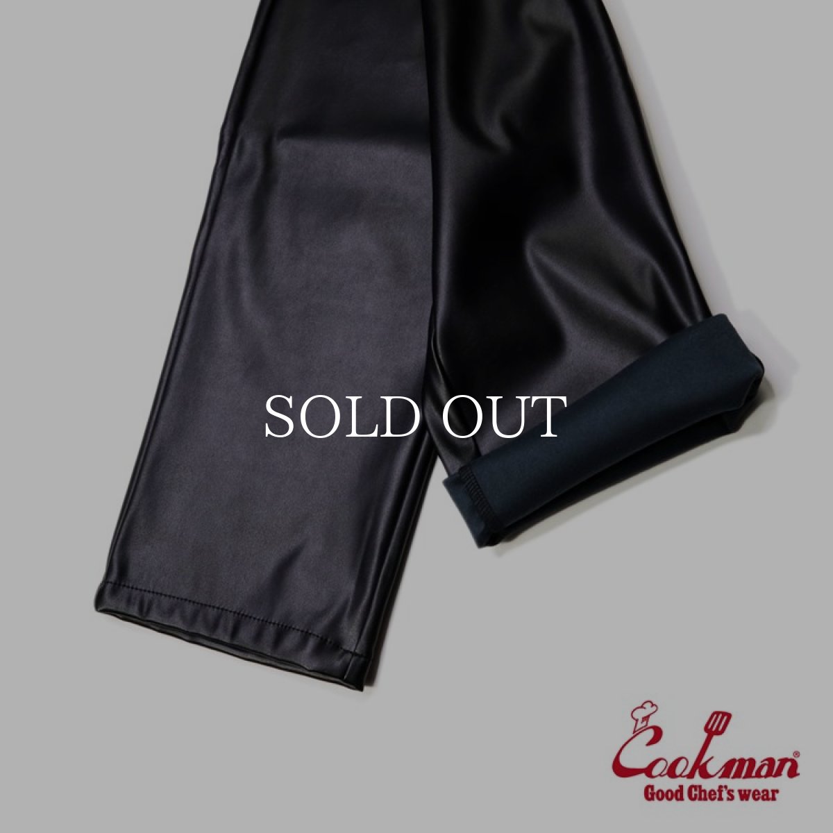 画像8: COOKMAN  Chef Pants Diner's Seat Black (Black) (8)